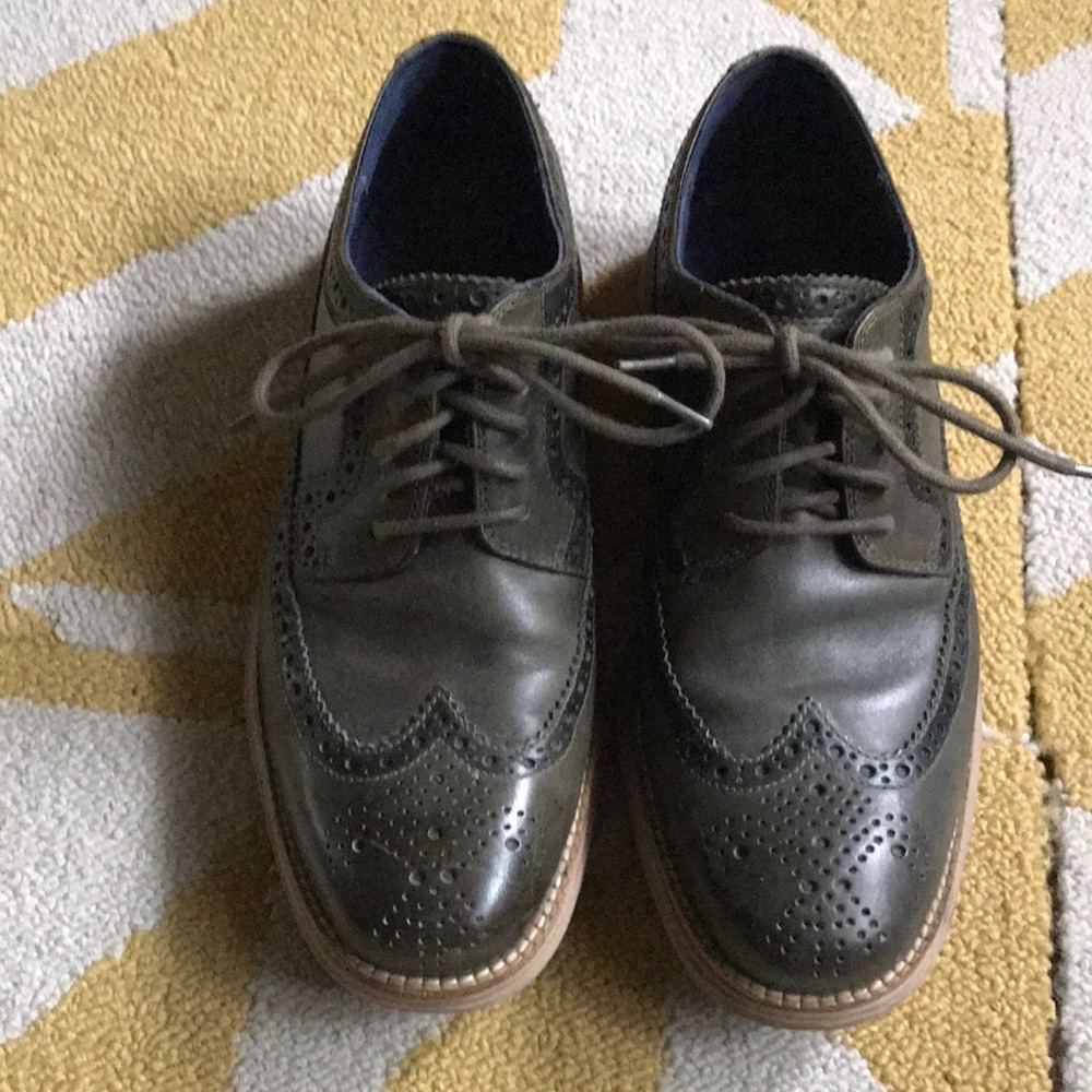 Cole Haan Wingtip Oxford Olive Green Excellent condition
